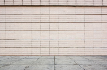 Fototapeta premium Walls tiles and cement floor tiles