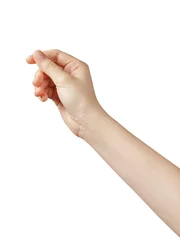 Fotobehang female teen hand to hold something © GCapture