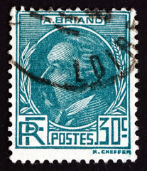 Postage stamp France 1933 Aristide Briand, Statesman
