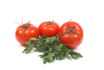 Tomatoes with parsley