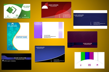 Business cards set (5)