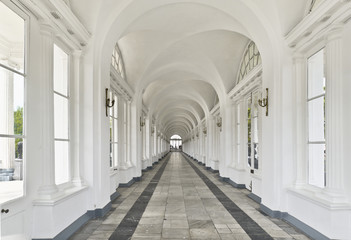 Interior of Cameron Gallery in Tsarskoe Selo near St. Petersburg