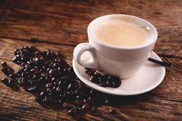 italian cappuccino - coffee and milk