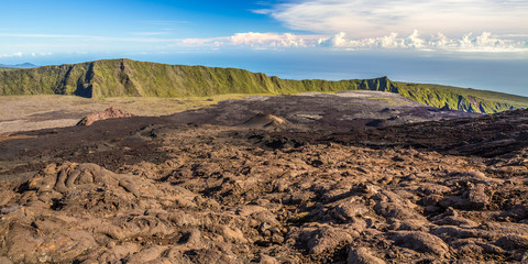 Volcanic landscape, Piton de la Fournaise, La Réunion