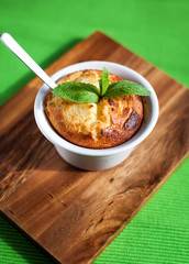 Homemade cottage cheese casserole