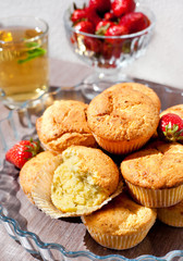 Fresh homemade muffins for breakfast