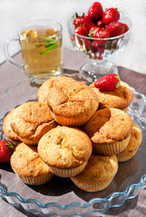 Fresh homemade muffins for breakfast