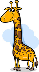 cute giraffe cartoon illustration