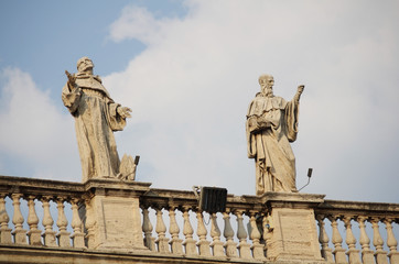 The Vatican Bernini's colonnade in Rome