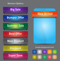 Set Of Colorful Vector Banners