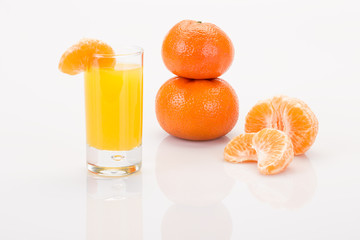 fresh and real mandarin juice