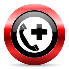 Obraz premium emergency call icon