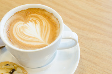 Cup of coffee latte