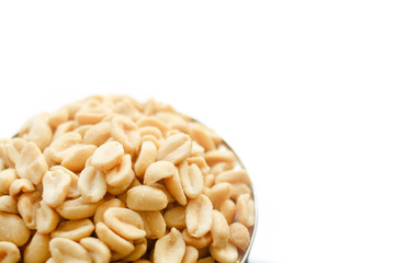 salted peanuts - isolated