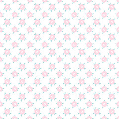 Light floral romantic vector pattern (tiling)