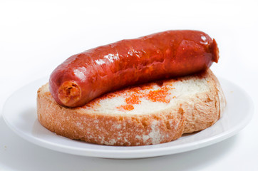 Chorizo ​​with cider