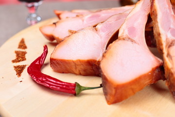 Delicious smoked ribs