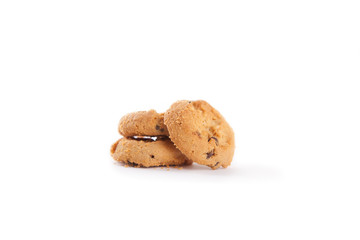 a sweet biscuits on white background.