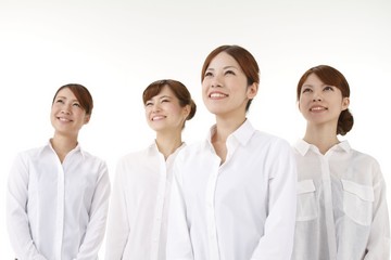 Fototapeta premium 四人の若い女性