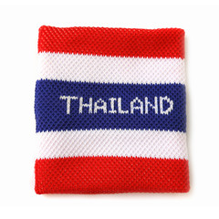 Wristband with Thailand flag pattern