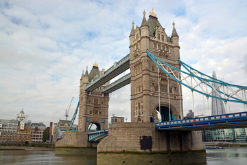 London Bridge from the North Bank of the Thames River, London