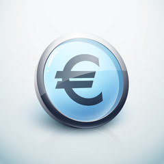 icône bouton internet euro argent finance