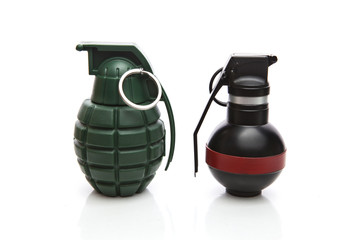 kind of hand grenade bomber isolated on white background