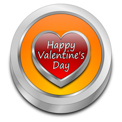 Happy Valentine's Day Button