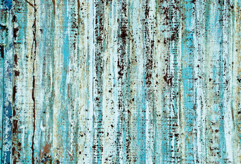 Peeling steel surface