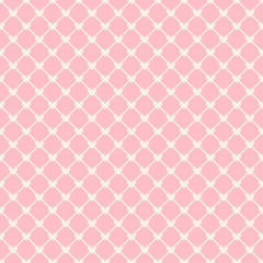 Heart shape vector seamless pattern (tiling)