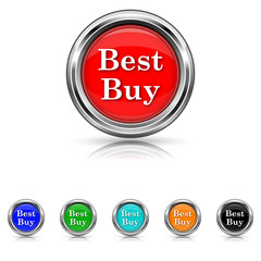 Best buy icon - six colours set