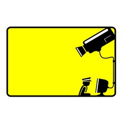 Video surveillance sign - CCTV Camera - Vector