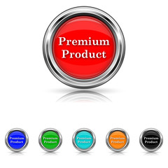 Premium product icon - six colours set