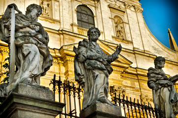 Fototapeta premium statue in krakow