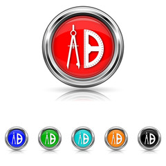 E-learning icon - six colours set