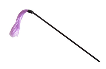 Purple fetish whip on white