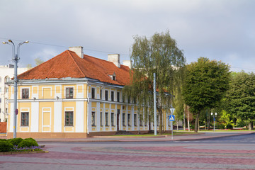 Empty street in morning