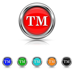 Trade mark icon - six colours set