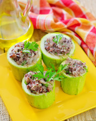 marrow stuffed with rice