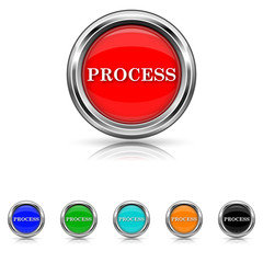 Process icon - six colours set