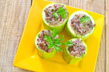 marrow stuffed with rice