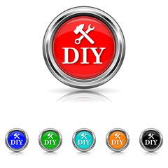 DIY icon - six colours set
