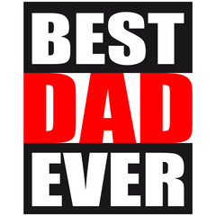 Cool Best Dad Ever Logo Design