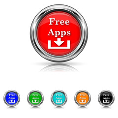 Free apps icon - six colours set
