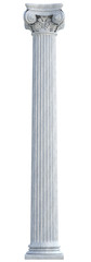 Naklejka premium Ionic Column isolated on White Background. Clipping path