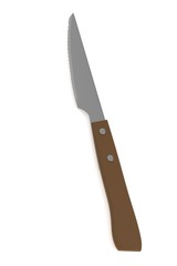 realistic 3d render of knife