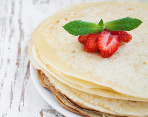 strawberry pancakes
