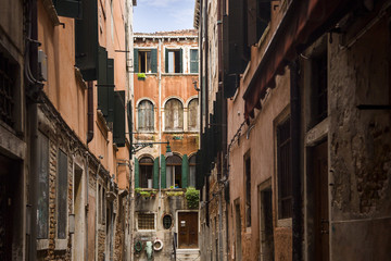 Fototapeta premium Buildings along a street