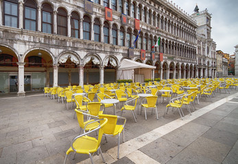 Cafe on Piazza San Marco in Venice.