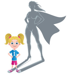 Obraz na płótnie Canvas Girl Superheroine Concept 2